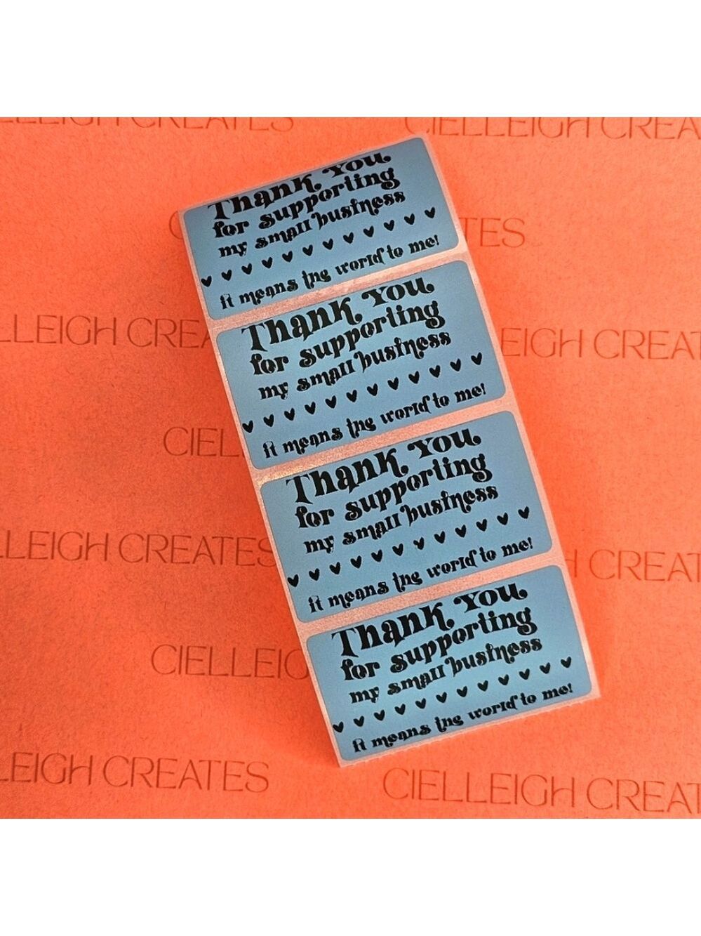 Thank You For Supporting My Small Business Packaging Labels Stickers